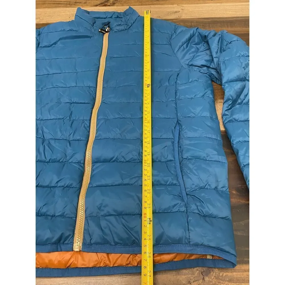Old Navy Water Resistant Travel Quilted Jacket Blue Gorp Core Nylon Men's Size S